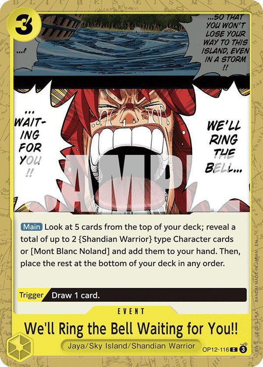 We'll Ring the Bell Waiting for You!! C Legacy of the Master OP12-116 NM