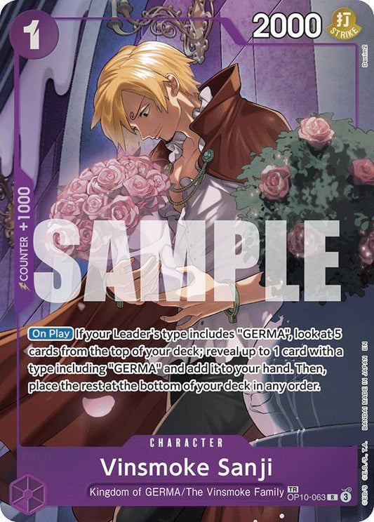 Vinsmoke Sanji (TR) TR Legacy of the Master OP10-063 NM