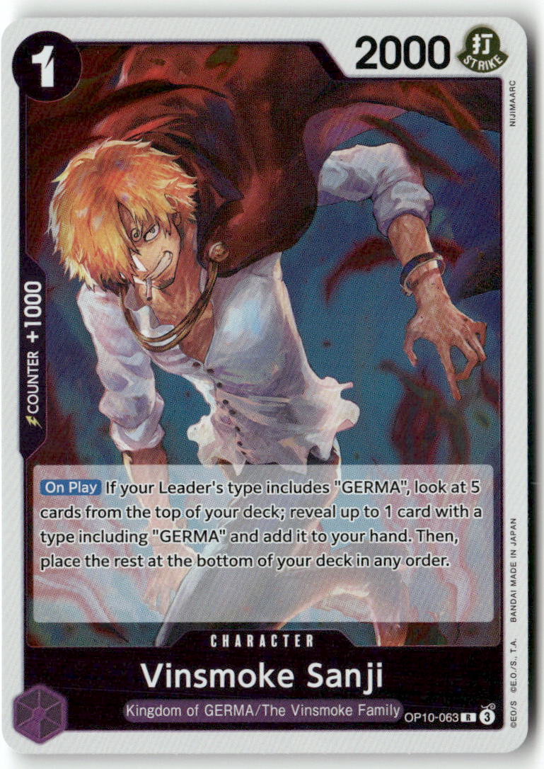 Vinsmoke Sanji R Royal Blood OP10-063 NM