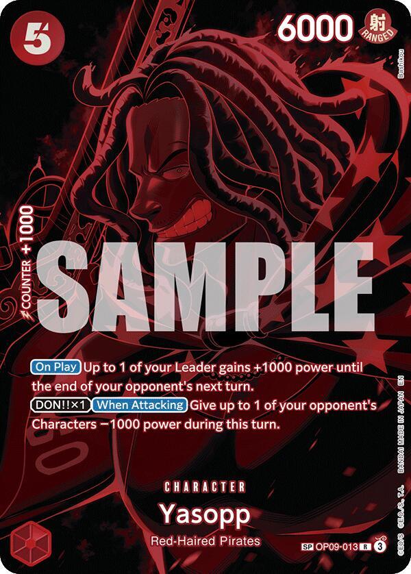 Yasopp (SP) R Legacy of the Master OP09-013 NM
