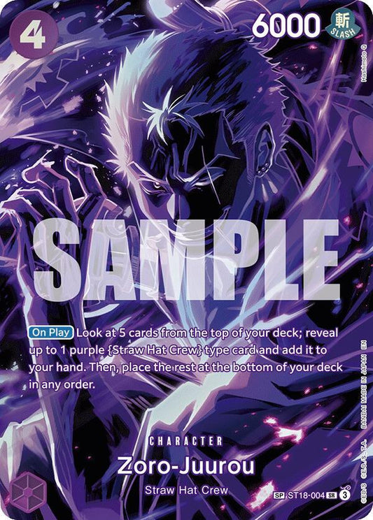Zoro-Juurou (SP) SR Legacy of the Master ST18-004 NM
