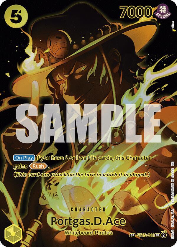 Portgas.D.Ace (SP) SR Legacy of the Master ST13-011 NM