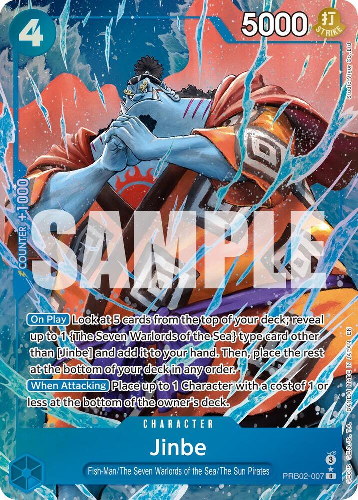Jinbe - PRB02-007(Alternate Art) R Premium Booster -The Best- Vol. 2 PRB02-007 NM