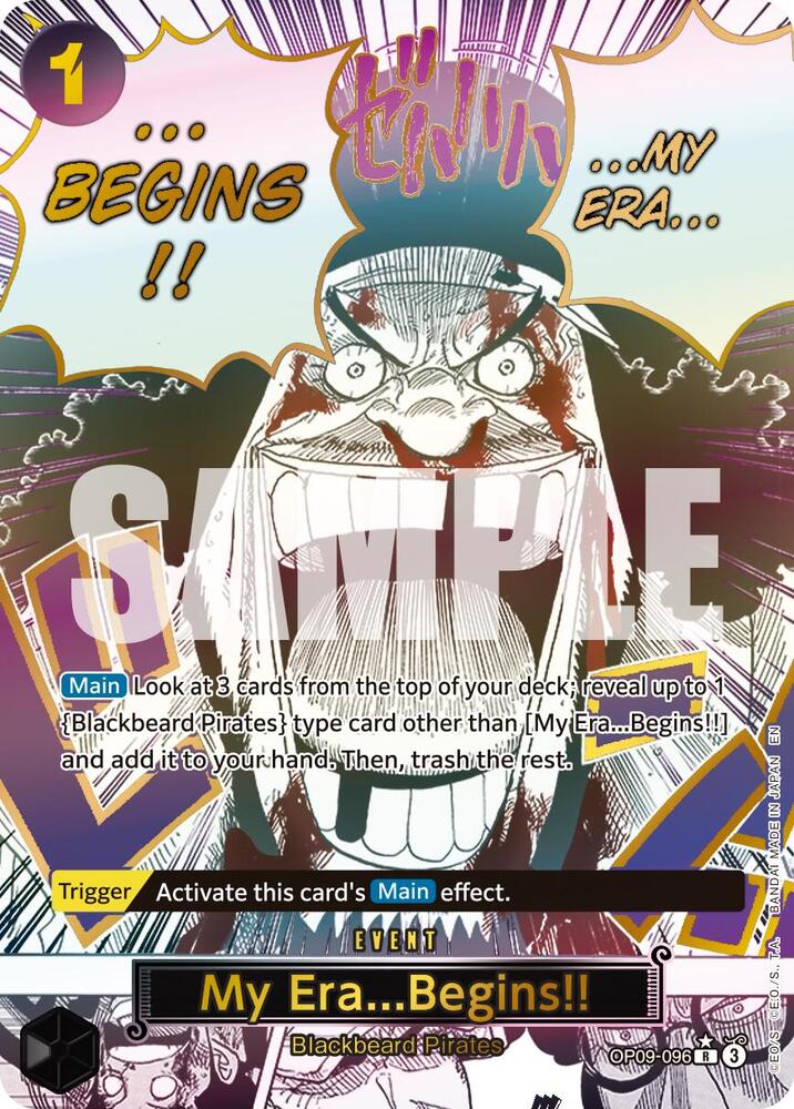My Era...Begins!! (Alternate Art) R Premium Booster -The Best- Vol. 2 OP09-096 NM