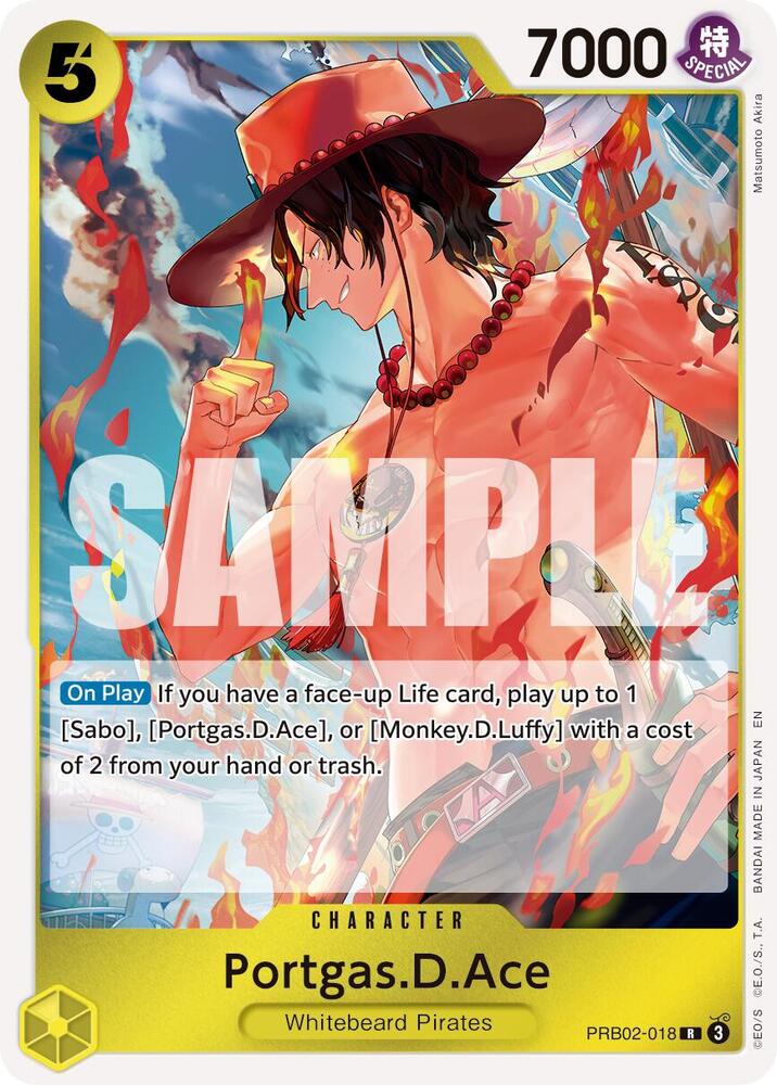 Portgas.D.Ace - PRB02-018 R Premium Booster -The Best- Vol. 2 PRB02-018 NM