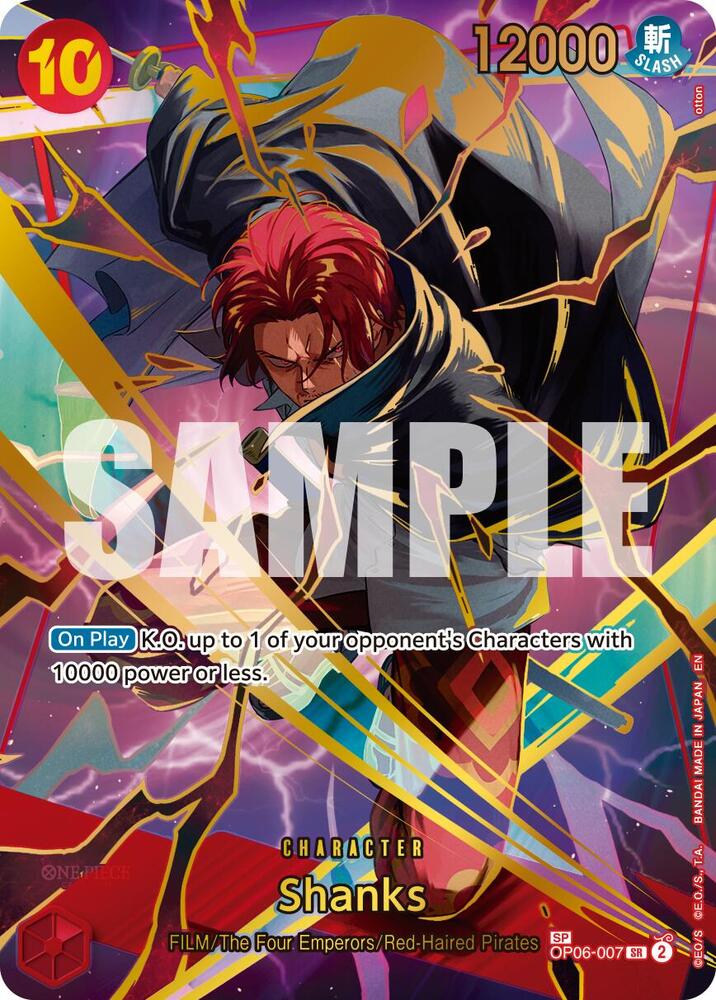 Shanks (SP) SR Premium Booster -The Best- Vol. 2 OP06-007 NM