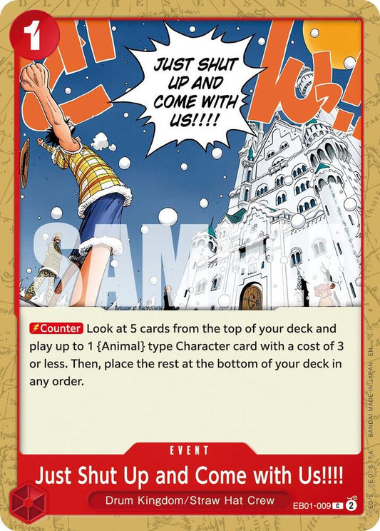 Just Shut Up and Come with Us!!!! (Reprint) C Premium Booster -The Best- Vol. 2 EB01-009 NM