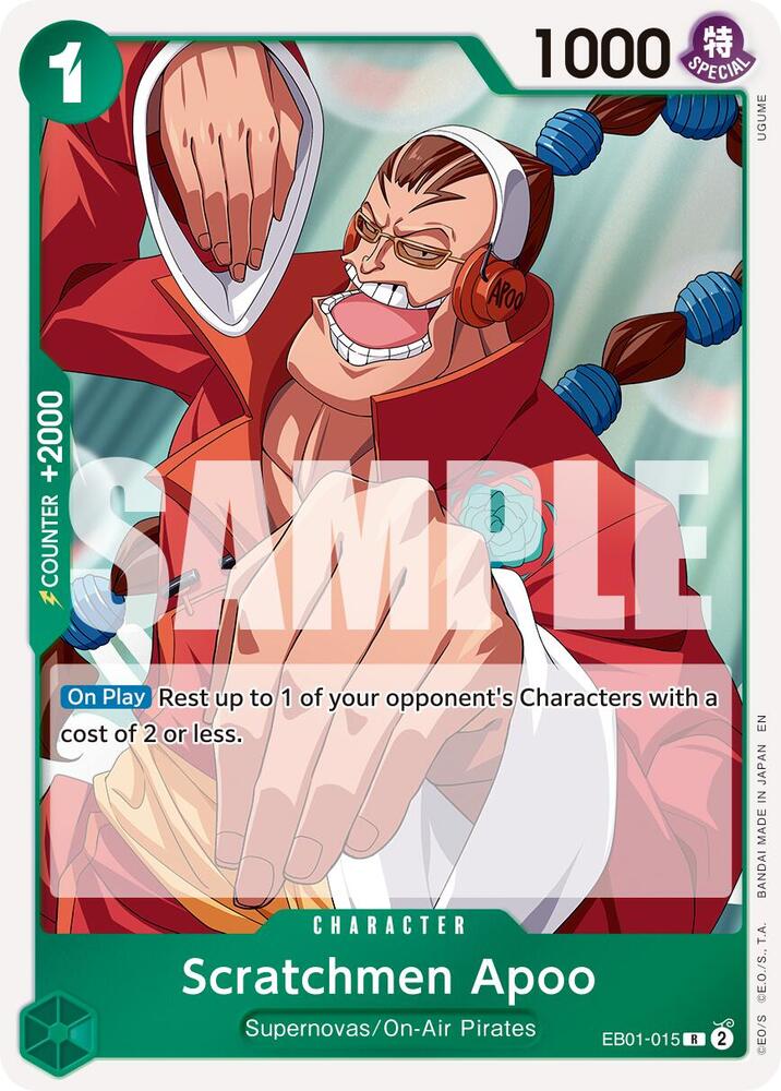 Scratchmen Apoo - EB01-015 (Reprint) R Premium Booster -The Best- Vol. 2 EB01-015 NM