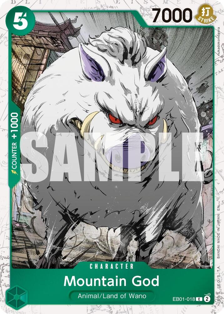 Mountain God (Pirate Foil) C Premium Booster -The Best- Vol. 2 EB01-018 NM