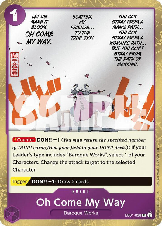 Oh Come My Way (Pirate Foil) C Premium Booster -The Best- Vol. 2 EB01-038 NM
