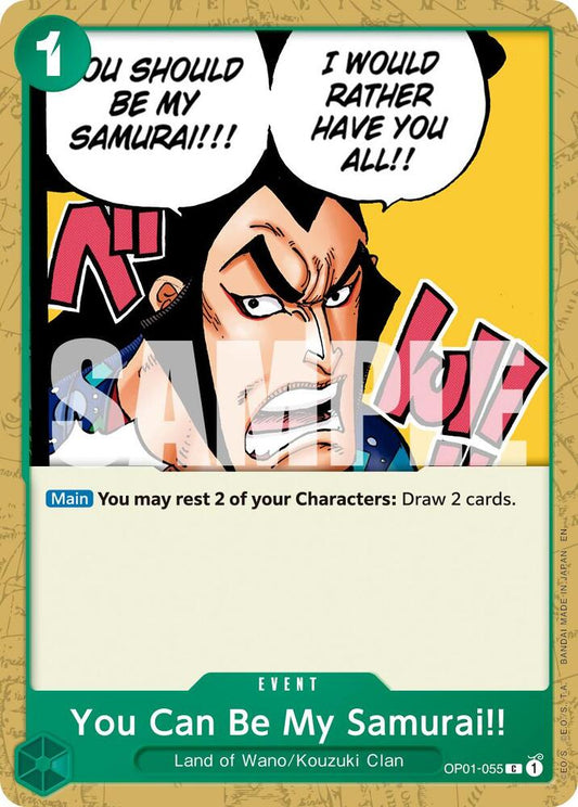 You Can Be My Samurai!! (Reprint) C Premium Booster -The Best- Vol. 2 OP01-055 NM
