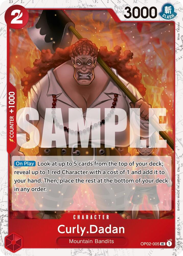 Curly.Dadan (Pirate Foil) UC Premium Booster -The Best- Vol. 2 OP02-005 NM