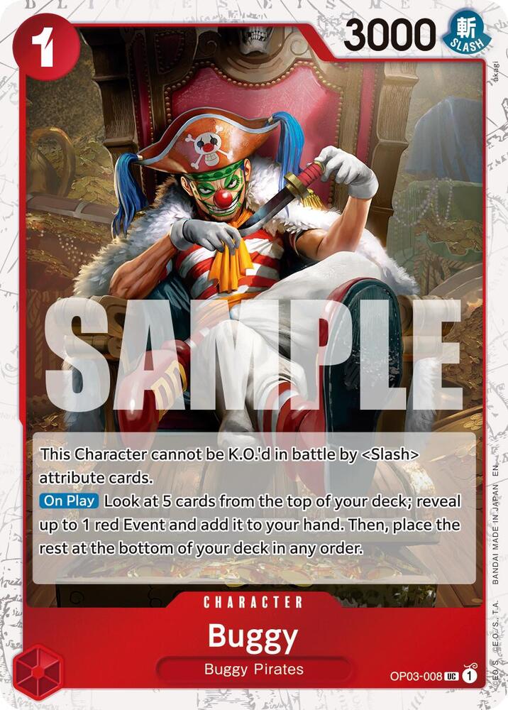 Buggy - OP03-008 (Pirate Foil) UC Premium Booster -The Best- Vol. 2 OP03-008 NM