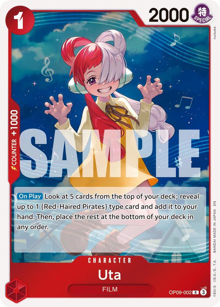 Uta (Reprint) R Premium Booster -The Best- Vol. 2 OP09-002 NM