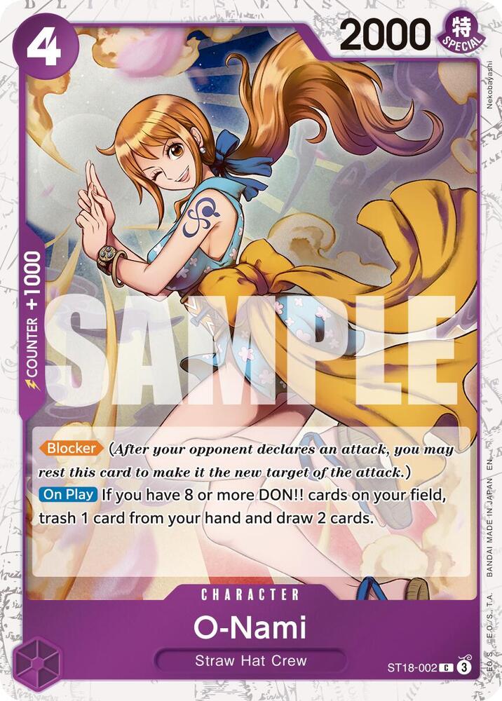 O-Nami (Pirate Foil) C Premium Booster -The Best- Vol. 2 ST18-002 NM