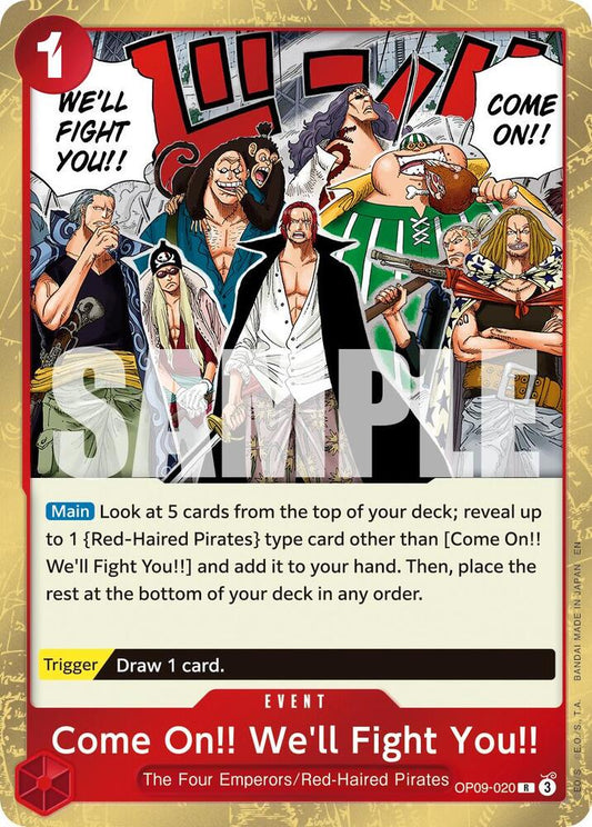 Come On!! We'll Fight You!! (Reprint) R Premium Booster -The Best- Vol. 2 OP09-020 NM