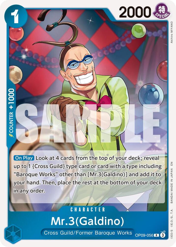 Mr.3(Galdino) - OP09-056 (Reprint) R Premium Booster -The Best- Vol. 2 OP09-056 NM