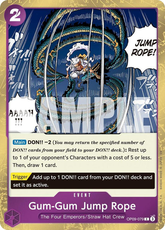 Gum-Gum Jump Rope (Pirate Foil) C Premium Booster -The Best- Vol. 2 OP09-079 NM