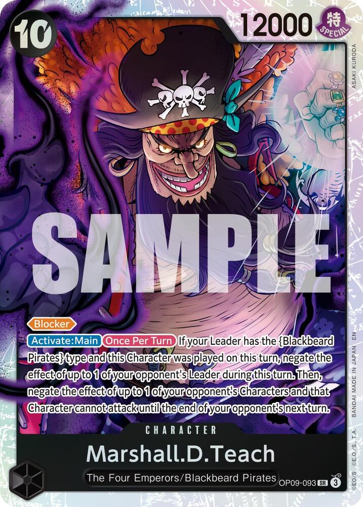Marshall.D.Teach - OP09-093 (Reprint) SR Premium Booster -The Best- Vol. 2 OP09-093 NM
