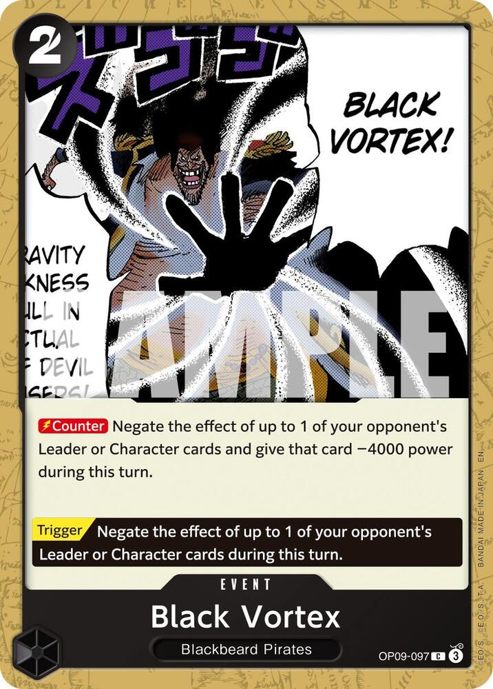 Black Vortex (Reprint) C Premium Booster -The Best- Vol. 2 OP09-097 NM