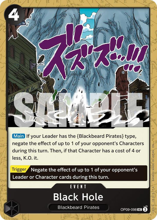 Black Hole (Reprint) UC Premium Booster -The Best- Vol. 2 OP09-098 NM