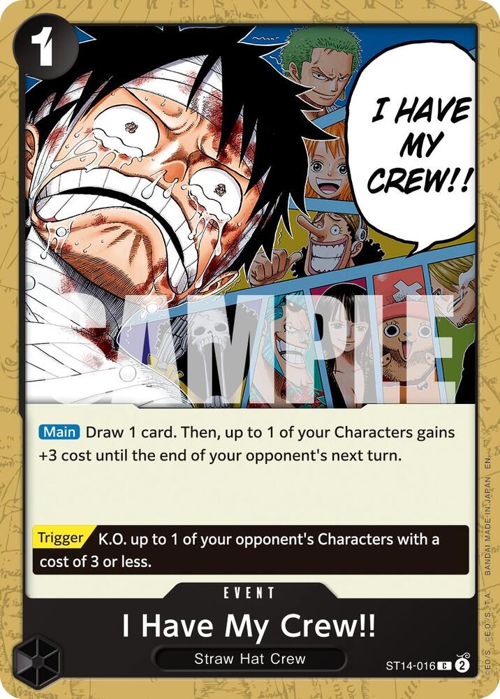 I Have My Crew!! (Reprint) C Premium Booster -The Best- Vol. 2 ST14-016 NM
