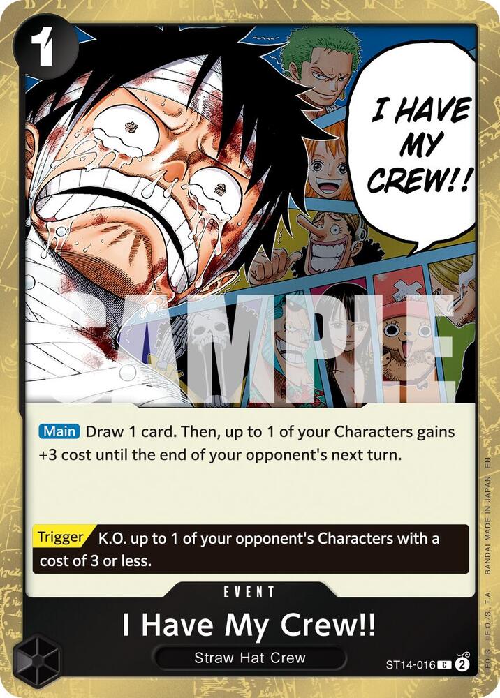 I Have My Crew!! (Pirate Foil) C Premium Booster -The Best- Vol. 2 ST14-016 NM