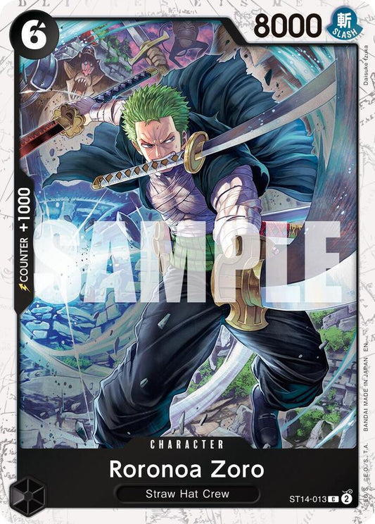 Roronoa Zoro - ST14-013 (Pirate Foil) C Premium Booster -The Best- Vol. 2 ST14-013 NM