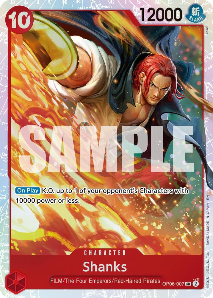 Shanks (Reprint) SR Premium Booster -The Best- Vol. 2 OP06-007 NM