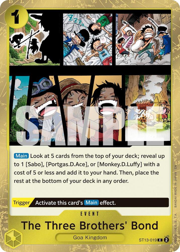 The Three Brothers' Bond (Pirate Foil) C Premium Booster -The Best- Vol. 2 ST13-019 NM