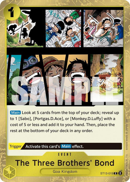The Three Brothers' Bond (Pirate Foil) C Premium Booster -The Best- Vol. 2 ST13-019 NM