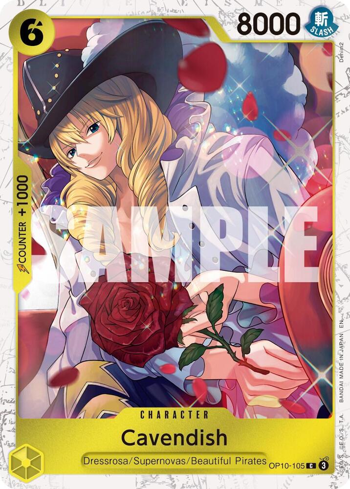 Cavendish - OP10-105 (Pirate Foil) C Premium Booster -The Best- Vol. 2 OP10-105 NM
