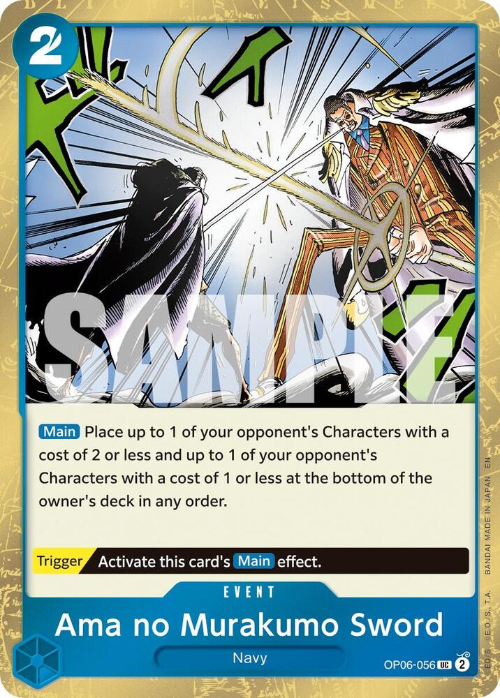 Ama no Murakumo Sword (Pirate Foil) UC Premium Booster -The Best- Vol. 2 OP06-056 NM
