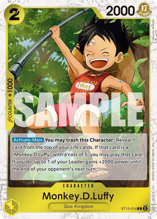Monkey.D.Luffy - ST13-014 (Pirate Foil) C Premium Booster -The Best- Vol. 2 ST13-014 NM