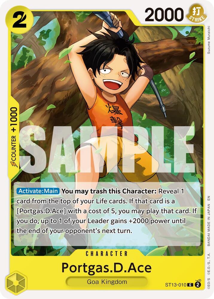 Portgas.D.Ace - ST13-010 (Reprint) C Premium Booster -The Best- Vol. 2 ST13-010 NM