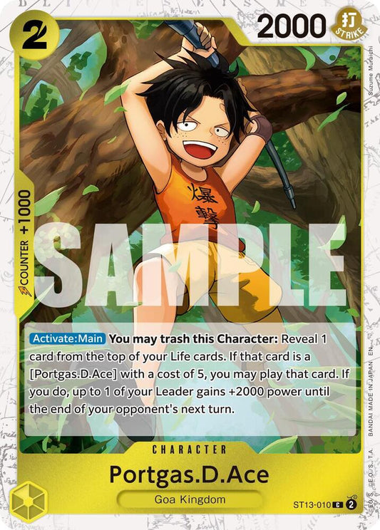 Portgas.D.Ace - ST13-010 (Pirate Foil) C Premium Booster -The Best- Vol. 2 ST13-010 NM