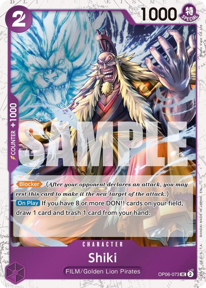 Shiki (Pirate Foil) UC Premium Booster -The Best- Vol. 2 OP06-073 NM
