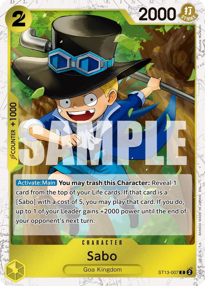 Sabo - ST13-007 (Pirate Foil) C Premium Booster -The Best- Vol. 2 ST13-007 NM