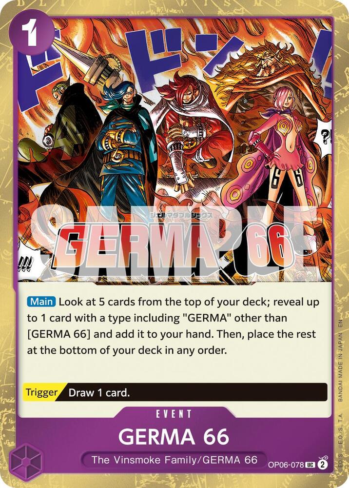 GERMA 66 (Pirate Foil) UC Premium Booster -The Best- Vol. 2 OP06-078 NM