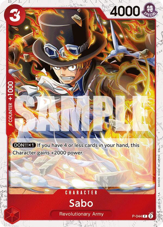Sabo - P-044 (Pirate Foil) PR Premium Booster -The Best- Vol. 2 P-044 NM