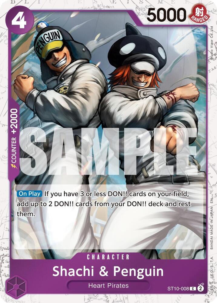Shachi & Penguin (Pirate Foil) C Premium Booster -The Best- Vol. 2 ST10-008 NM