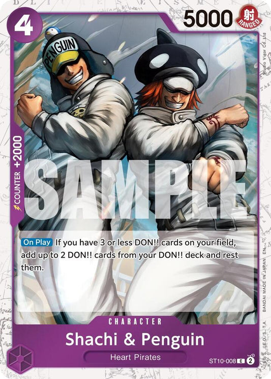 Shachi & Penguin (Pirate Foil) C Premium Booster -The Best- Vol. 2 ST10-008 NM