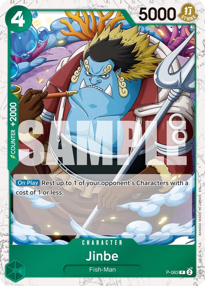 Jinbe - P-063 (Pirate Foil) PR Premium Booster -The Best- Vol. 2 P-063 NM
