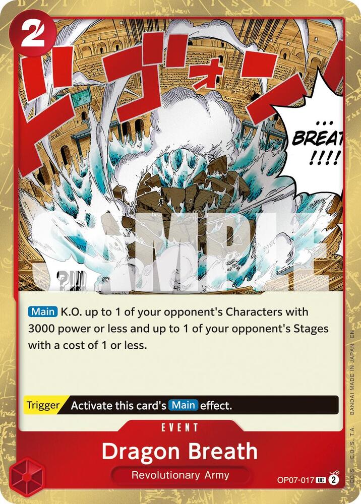 Dragon Breath (Pirate Foil) UC Premium Booster -The Best- Vol. 2 OP07-017 NM