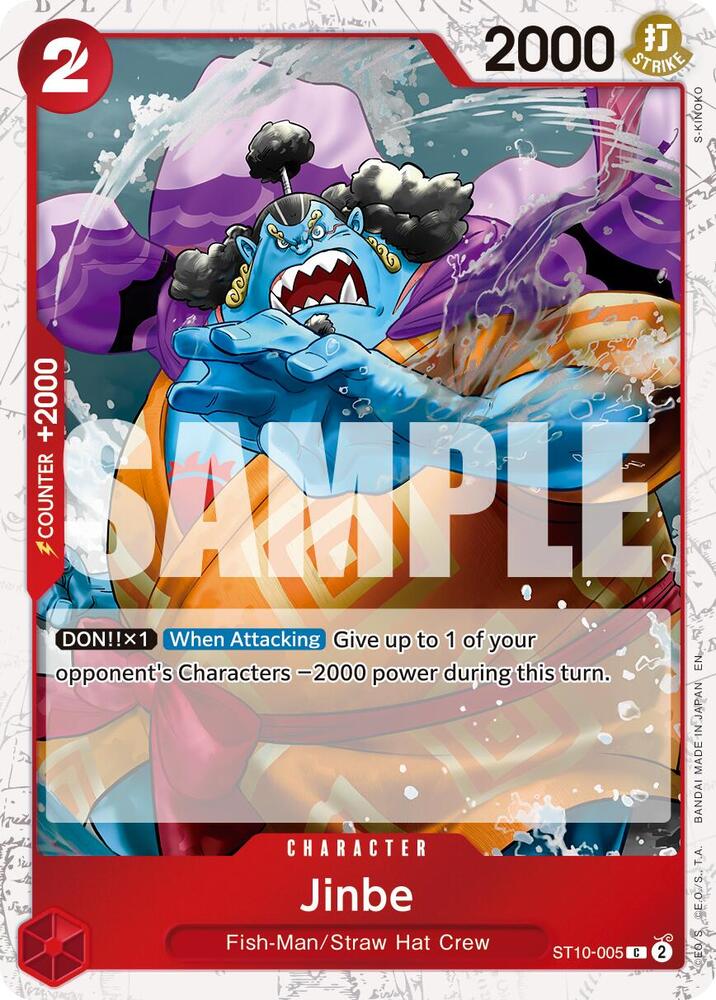 Jinbe - ST10-005 (Pirate Foil) C Premium Booster -The Best- Vol. 2 ST10-005 NM
