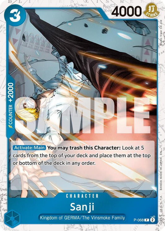 Sanji - P-068 (Pirate Foil) PR Premium Booster -The Best- Vol. 2 P-068 NM