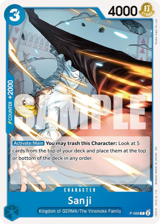 Sanji - P-068 (Reprint) PR Premium Booster -The Best- Vol. 2 P-068 NM