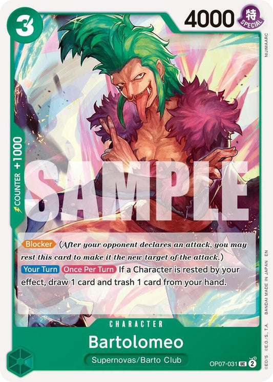 Bartolomeo (Reprint) UC Premium Booster -The Best- Vol. 2 OP07-031 NM