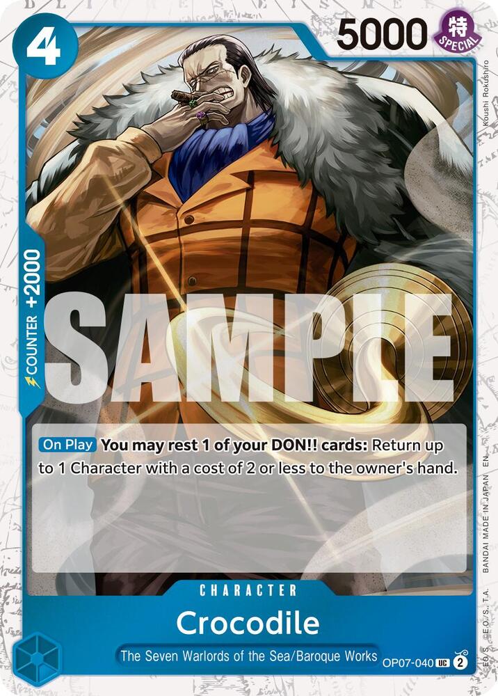 Crocodile - OP07-040 (Pirate Foil) UC Premium Booster -The Best- Vol. 2 OP07-040 NM
