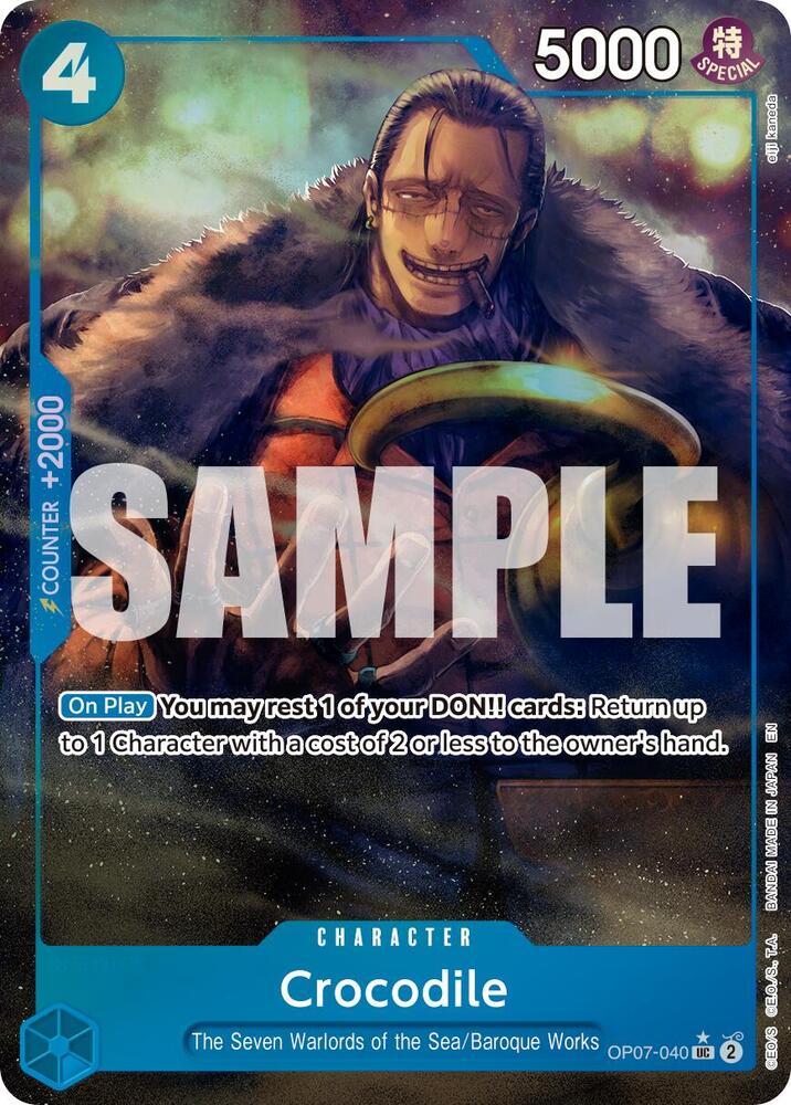Crocodile - OP07-040 (Alternate Art) UC Premium Booster -The Best- Vol. 2 OP07-040 NM
